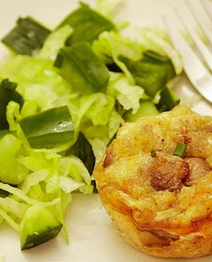 No-pastry mini mushroom quiches