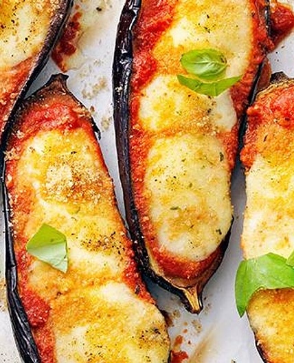 Eggplant Parmesan Boats