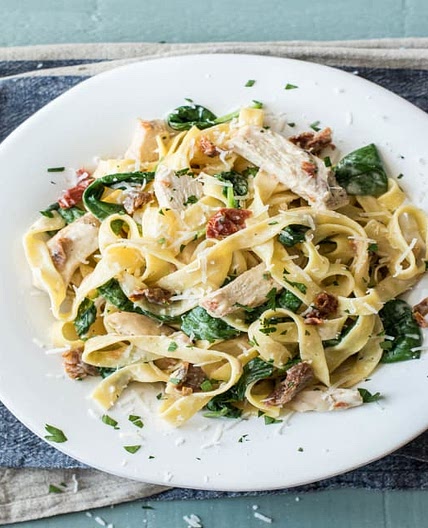 Creamy Chicken Pasta with Sundried Tomatoes