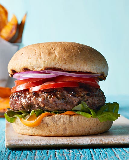 Homemade burgers and kumura chips  