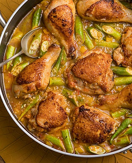 Frango com quiabo