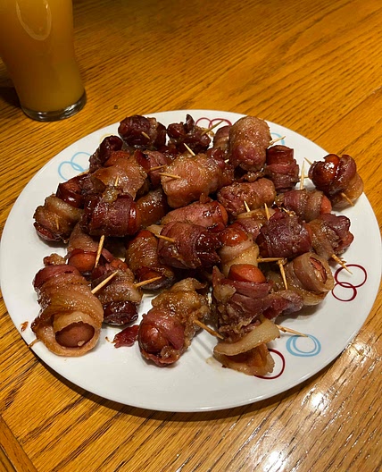 Saucisses cocktails au bacon