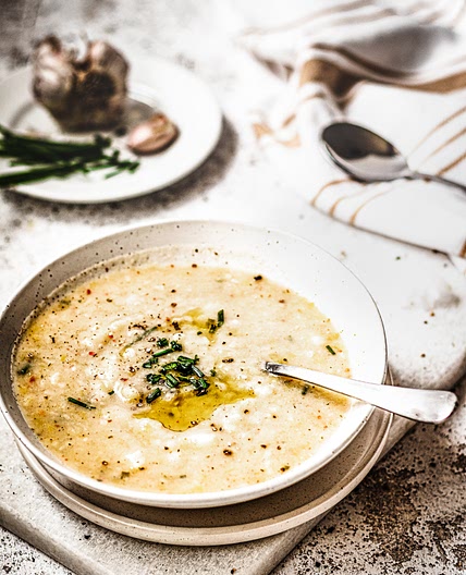 Vegan potato & Leek Soup