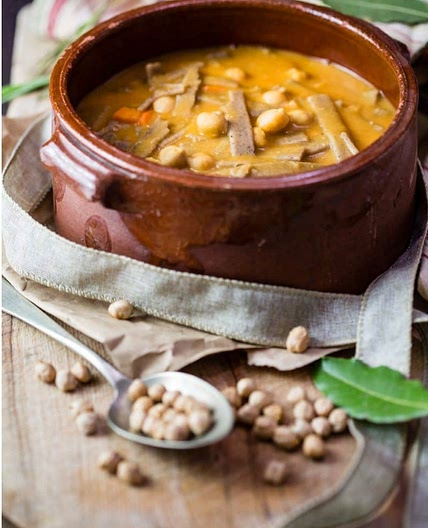 Zuppa di pizzoccheri e ceci