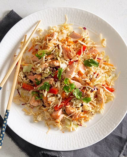 Salmon Ramen Salad