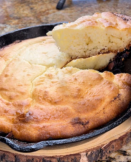 Bacon cornbread cake