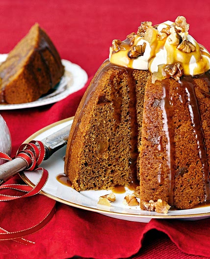 Sticky gingerbread pudding with butterscotch sauce