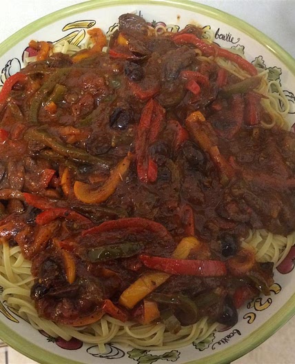 Pepper and Olive Pasta Sauce