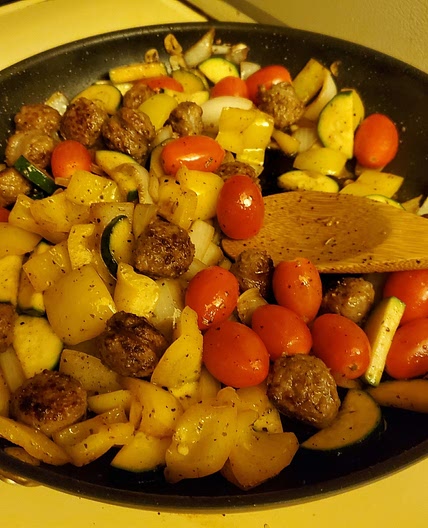 One Pan Sausage and Veggie