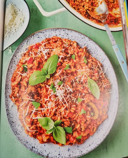 Bolognese risotto