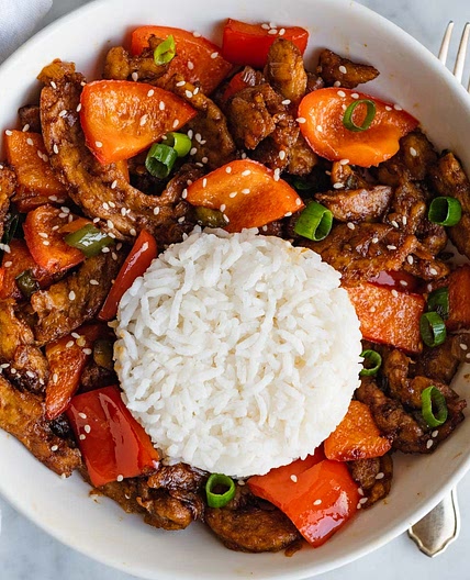 Easy Soy Curl & Vegetable Stir-Fry