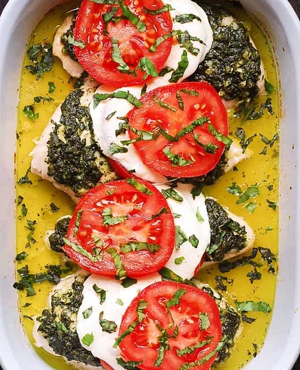 Baked Chicken Caprese
