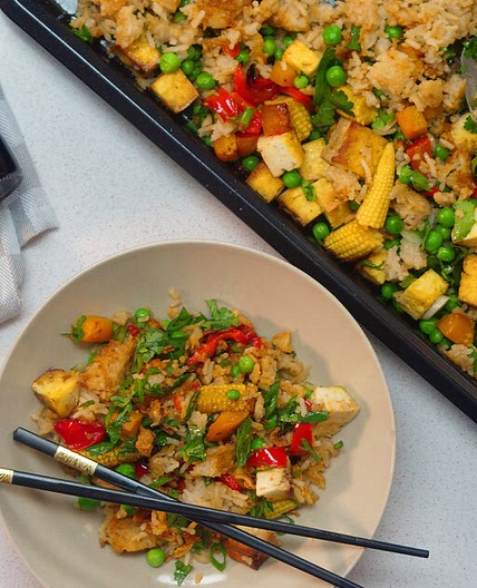 Sheet Pan Fried Rice