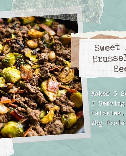 Sweet Asian Brussels and Beef