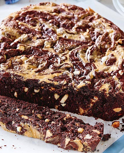 Slow cooker peanut butter brownie