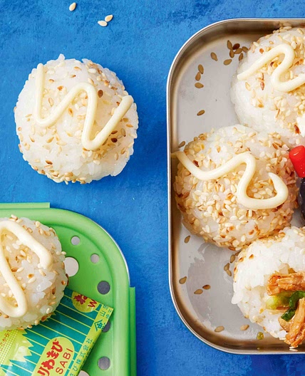 Teriyaki chicken sushi rice balls recipe