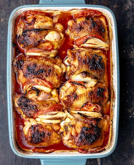 Juiciest Baked Chicken Thighs Recipe