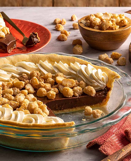 Macadamia Nut Chocolate Fudge Pie