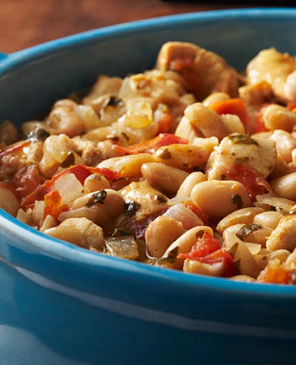 White Bean Basil Chicken Chili