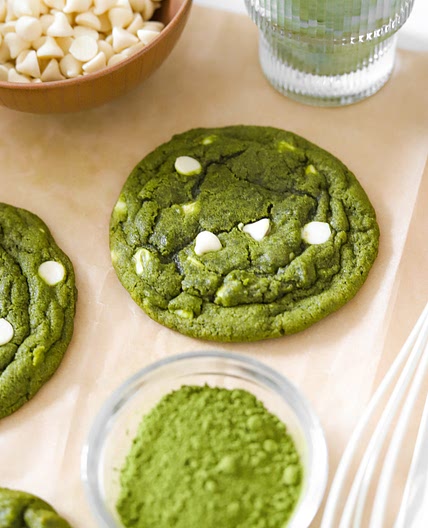 Matcha White Chocolate Chip Cookies