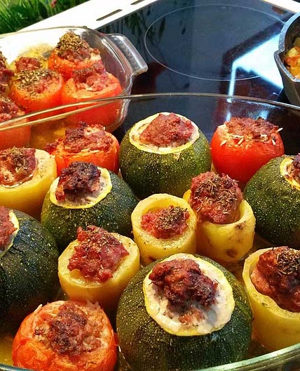 Calabacín relleno para Freidora sin Aceite