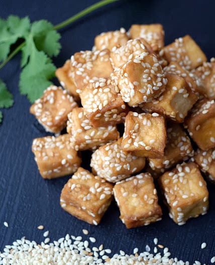 Tofu en Freidora Sin Aceite