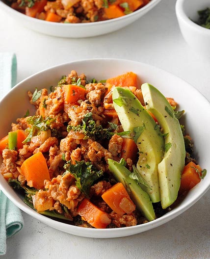 One-Dish Ground Turkey Sweet Potato Skillet