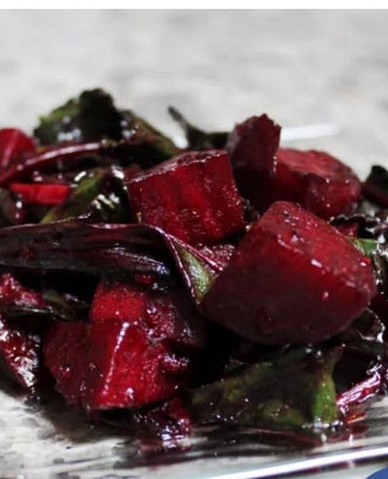 Balsamic Beets and Greens