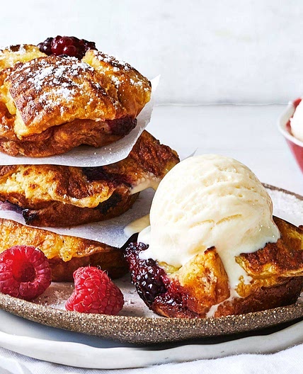 Mini berry bread and butter puddings recipe
