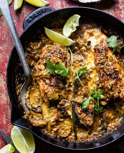 Cheesy Green Chile Chicken
