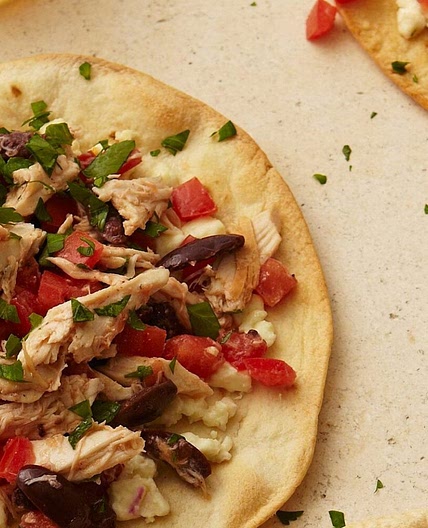 Chicken & Feta Tostadas