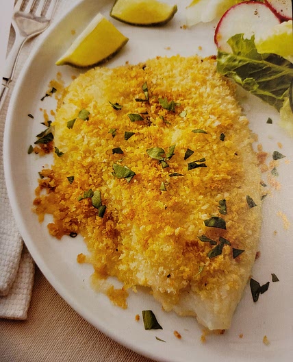 Crunchy baked tilapia