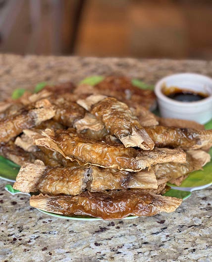 5-spice beancurd meat rolls aka Ngor Hiang / Lobak