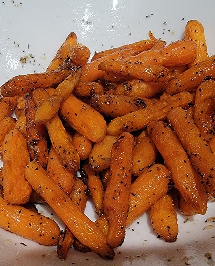 Air Fry Sweet & Savory Carrots (Air Fryer/Instant Pot Combo) (DF)