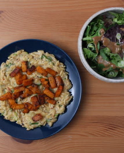 Cheddar, Scallion & Roasted Squash Orzotto