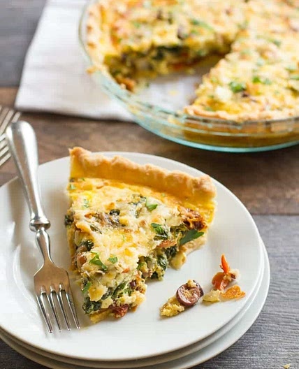 Veggie Mediterranean Quiche