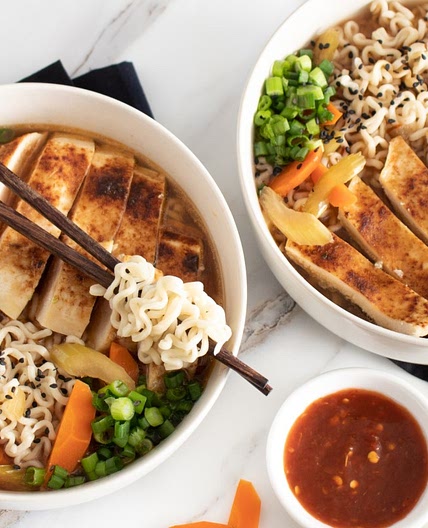 Spicy Miso Chicken Noodle Soup