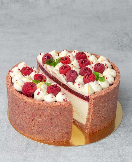 RECIPE CARD - No bake Raspberry cheesecake