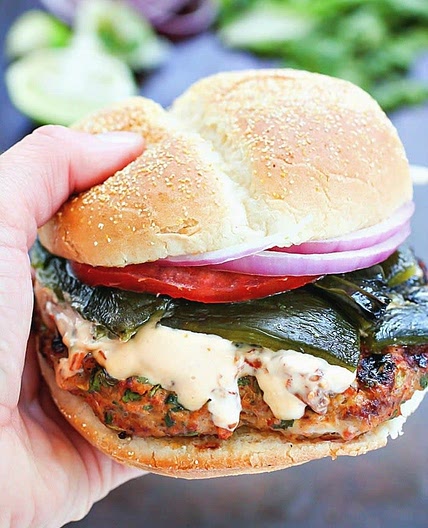 Chicken Fajita Burger