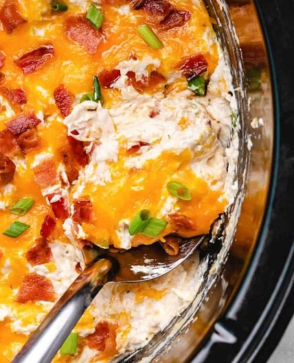 Slow Cooker Cheesy Chicken Thighs