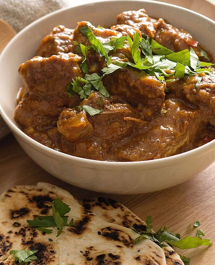 Slow-cooker Indian beef