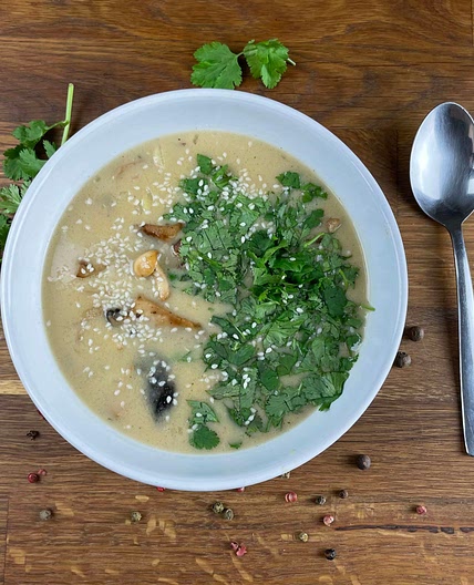 Exotic Mushroom Soup 