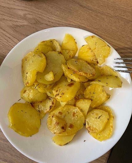 Rondele de cartofi la grill