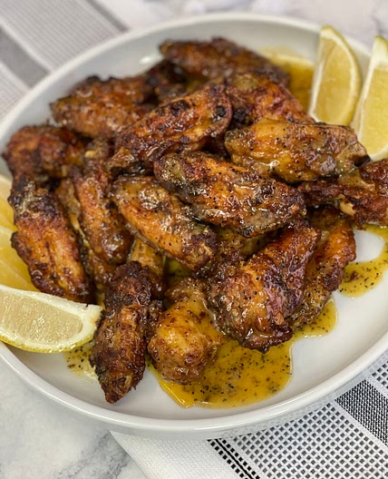 Air fryer lemon pepper wings 