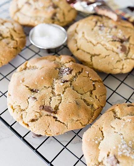 Crumbl Sea Salt Toffee Cookie