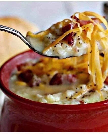 Cream of Baked “Potato” Soup 🍲 