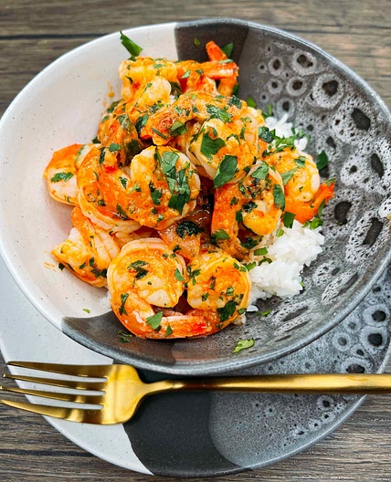 Garlic Chili Shrimp Bowl