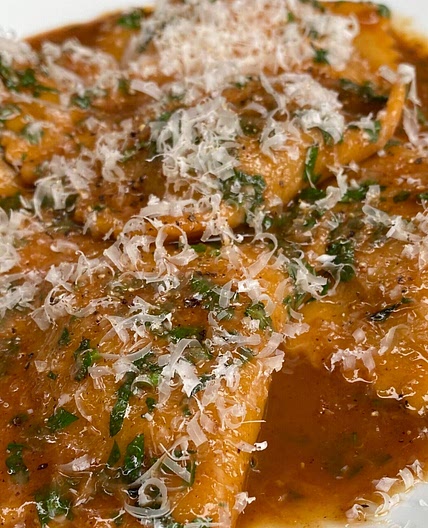 Beef short-rib ravioli