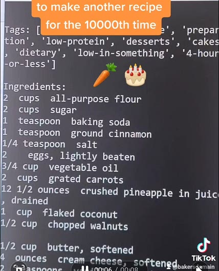 Computer-Generated Carrot Cake