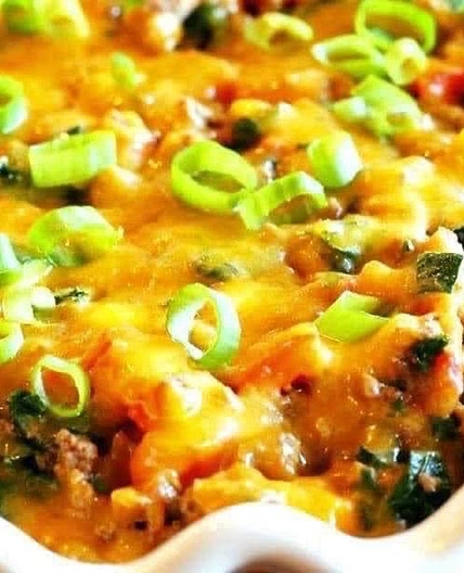 Cheesy Taco Vegetable Skillet